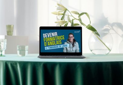 Ordinateur avec la vidéo de Louise